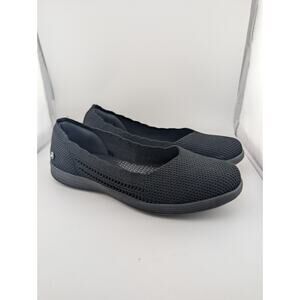 Skechers Women's Size 8 Black Slip On Sneakers Goga Mat Shoes Air Cooled Comfort